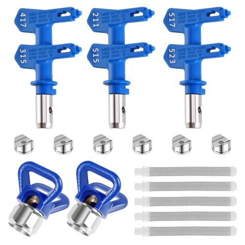 Replacement spray tip set - set, with